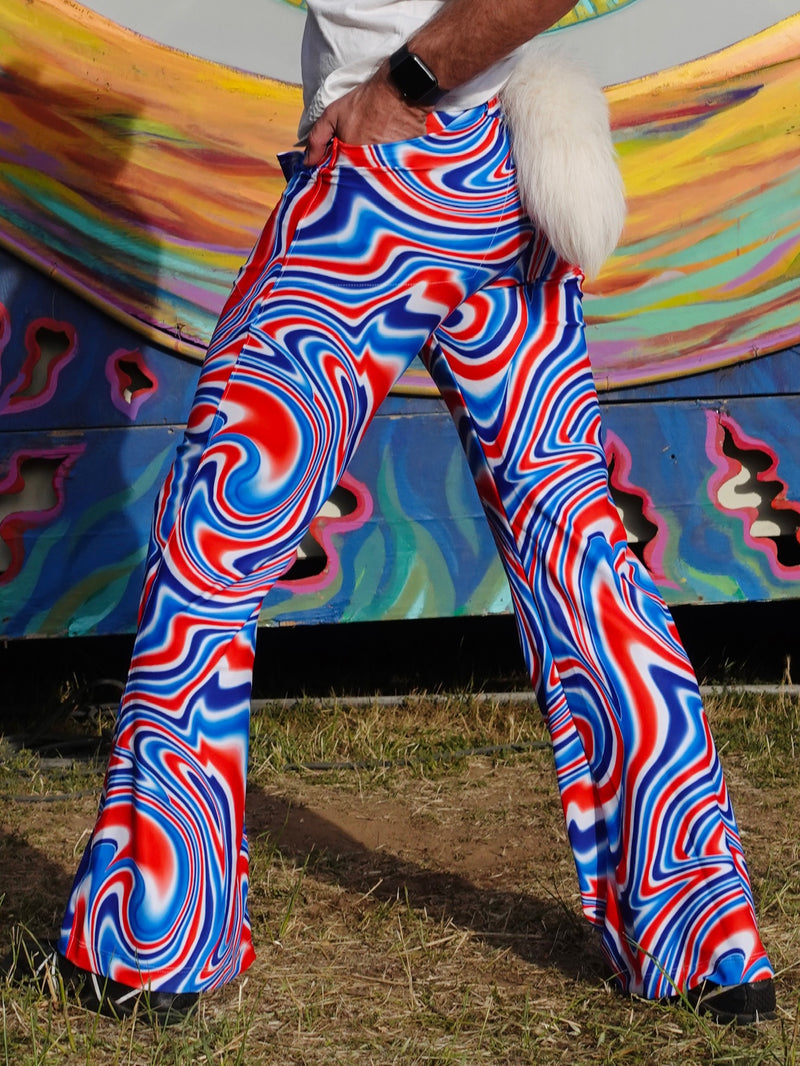Women Fashion Boho Hippie High Waist Printed Wide Leg Pants Long Flared Bell  Bottom Pants - Walmart.com