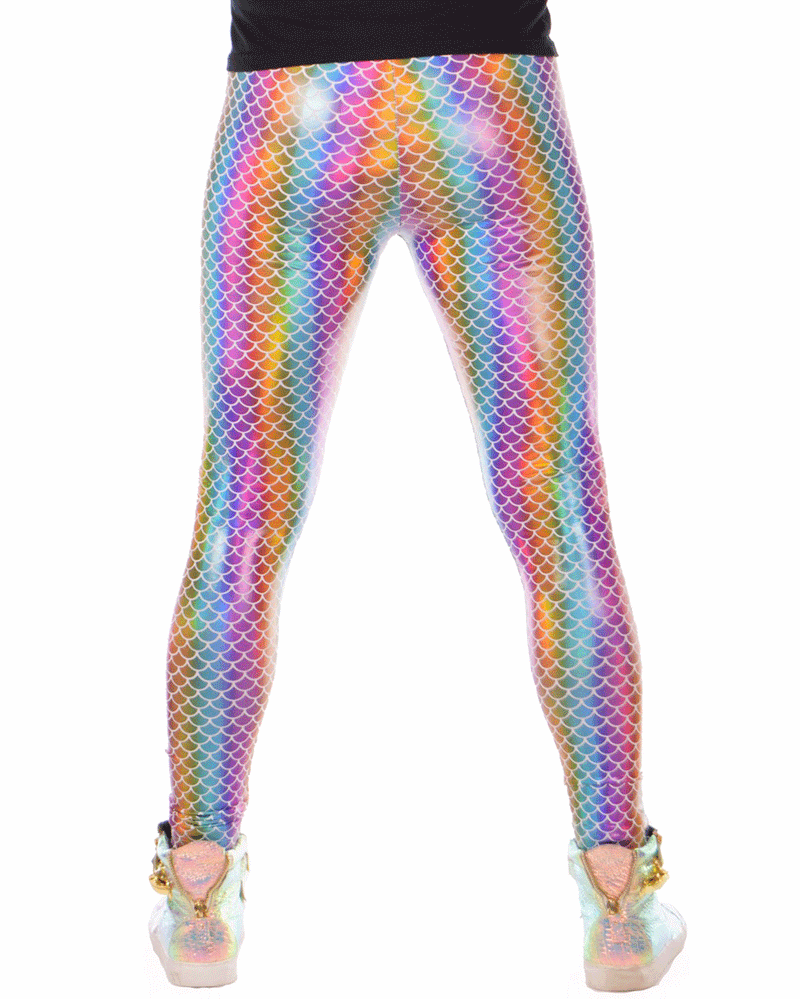 Mens fish scale leggings online